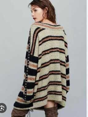 Free People Sid Striped Sweater Tunic